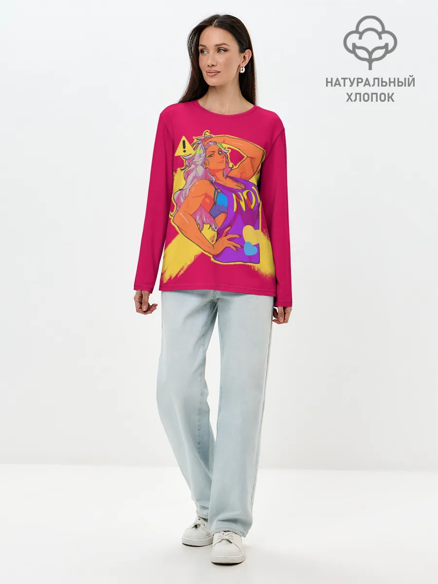 Лонгслив женский. Хлопок / Nikaido