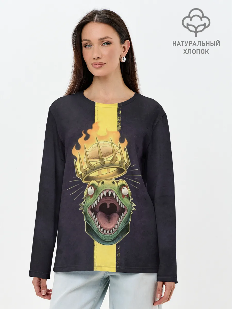 Лонгслив женский. Хлопок / King Caiman