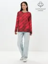 Лонгслив женский. Хлопок / Red Boards Texture