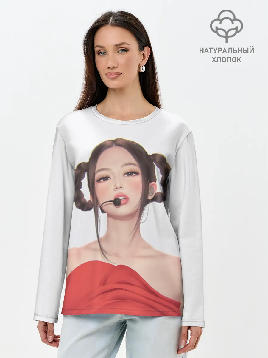 Лонгслив женский. Хлопок / Sweet Jannie