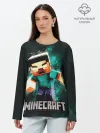 Лонгслив женский. Хлопок / MINECRAFT