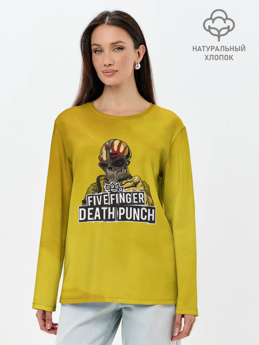 Лонгслив женский. Хлопок / фингер