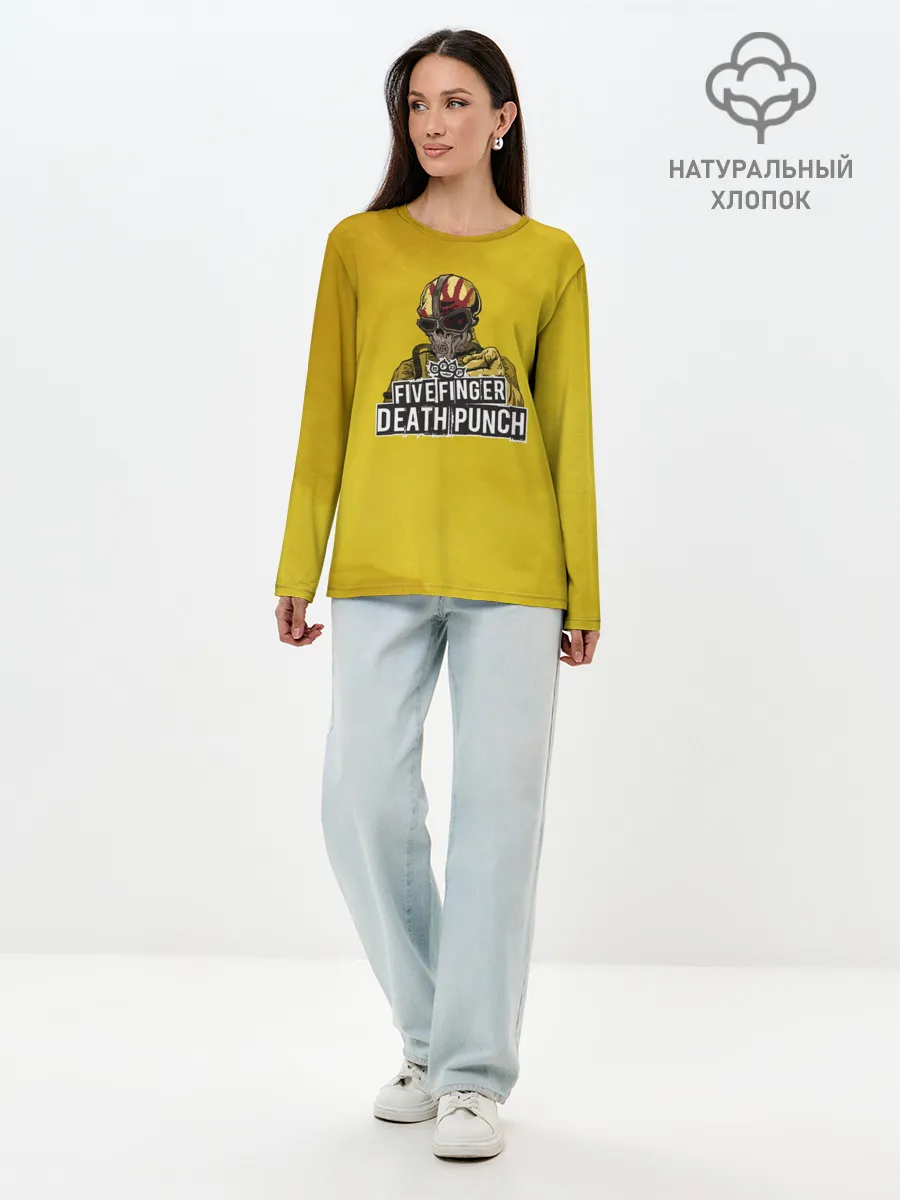 Лонгслив женский. Хлопок / фингер