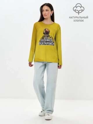 Лонгслив женский. Хлопок / фингер