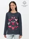 Лонгслив женский. Хлопок / Animal Crossing | Deer