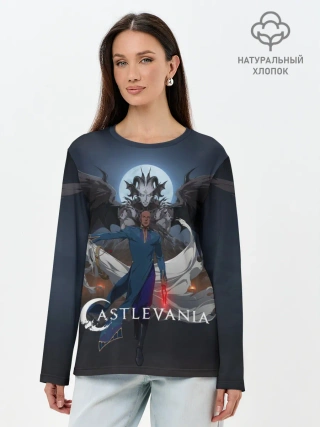 Лонгслив женский. Хлопок / Castlevania Исаак