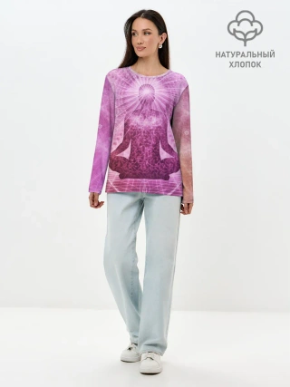 Лонгслив женский. Хлопок / Mind