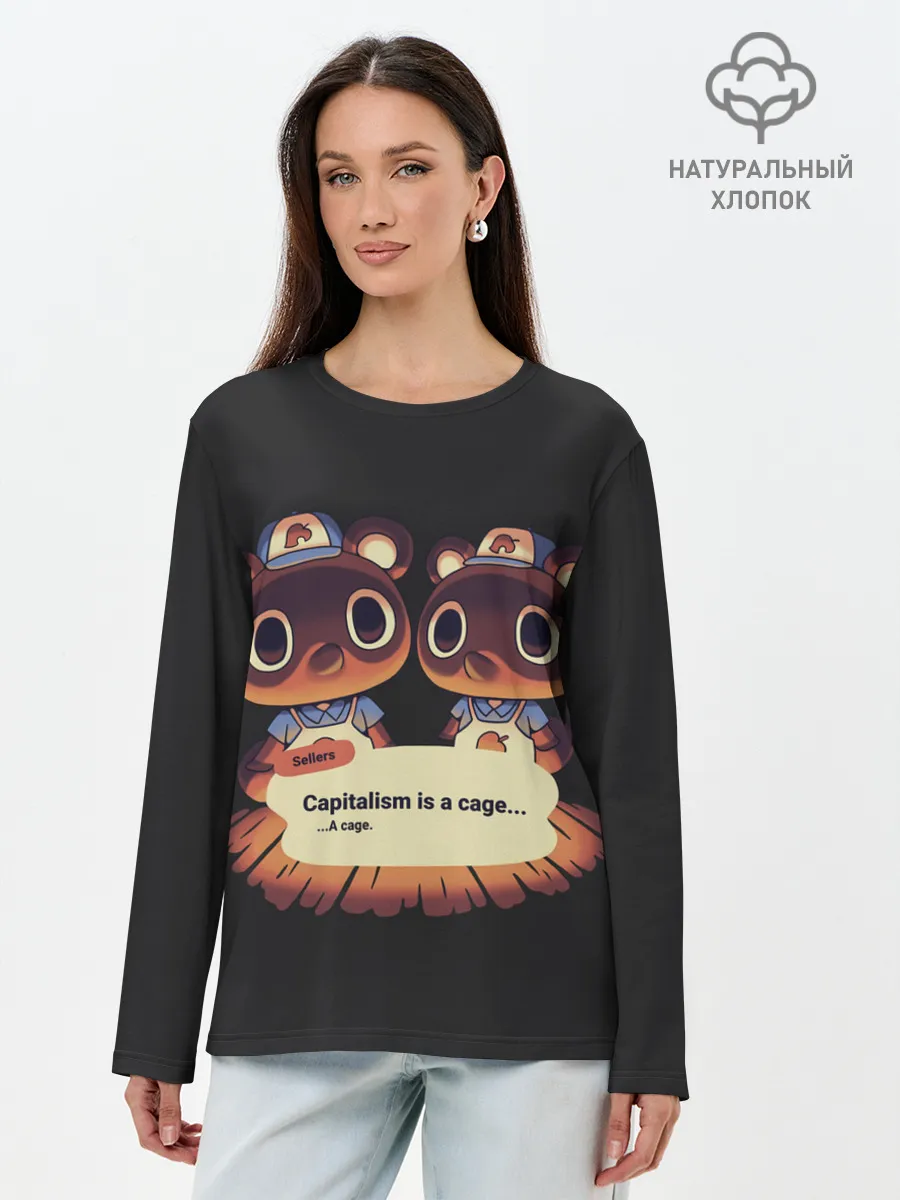 Лонгслив женский. Хлопок / Seller Crossing