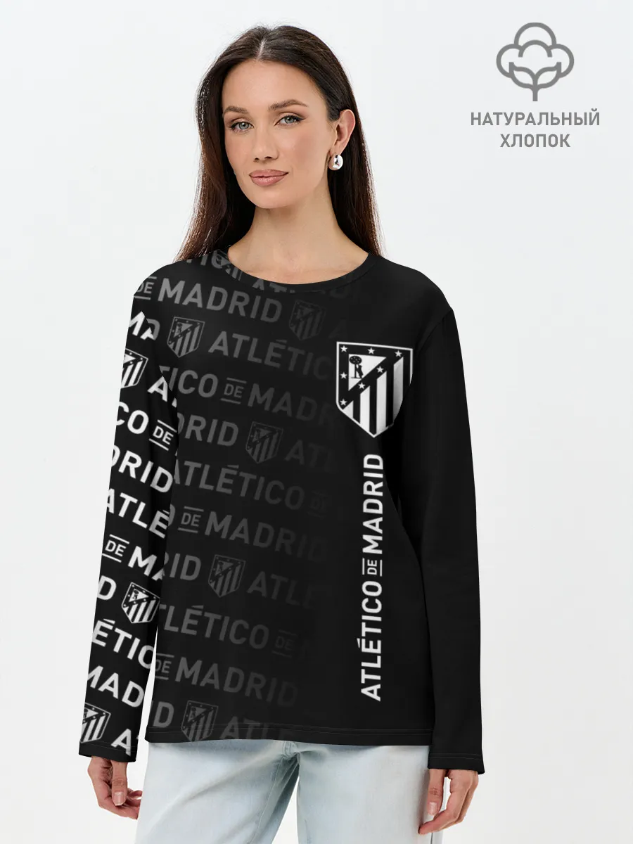Лонгслив женский. Хлопок / ATLETICO DE MADRID / АТЛЕТИКО