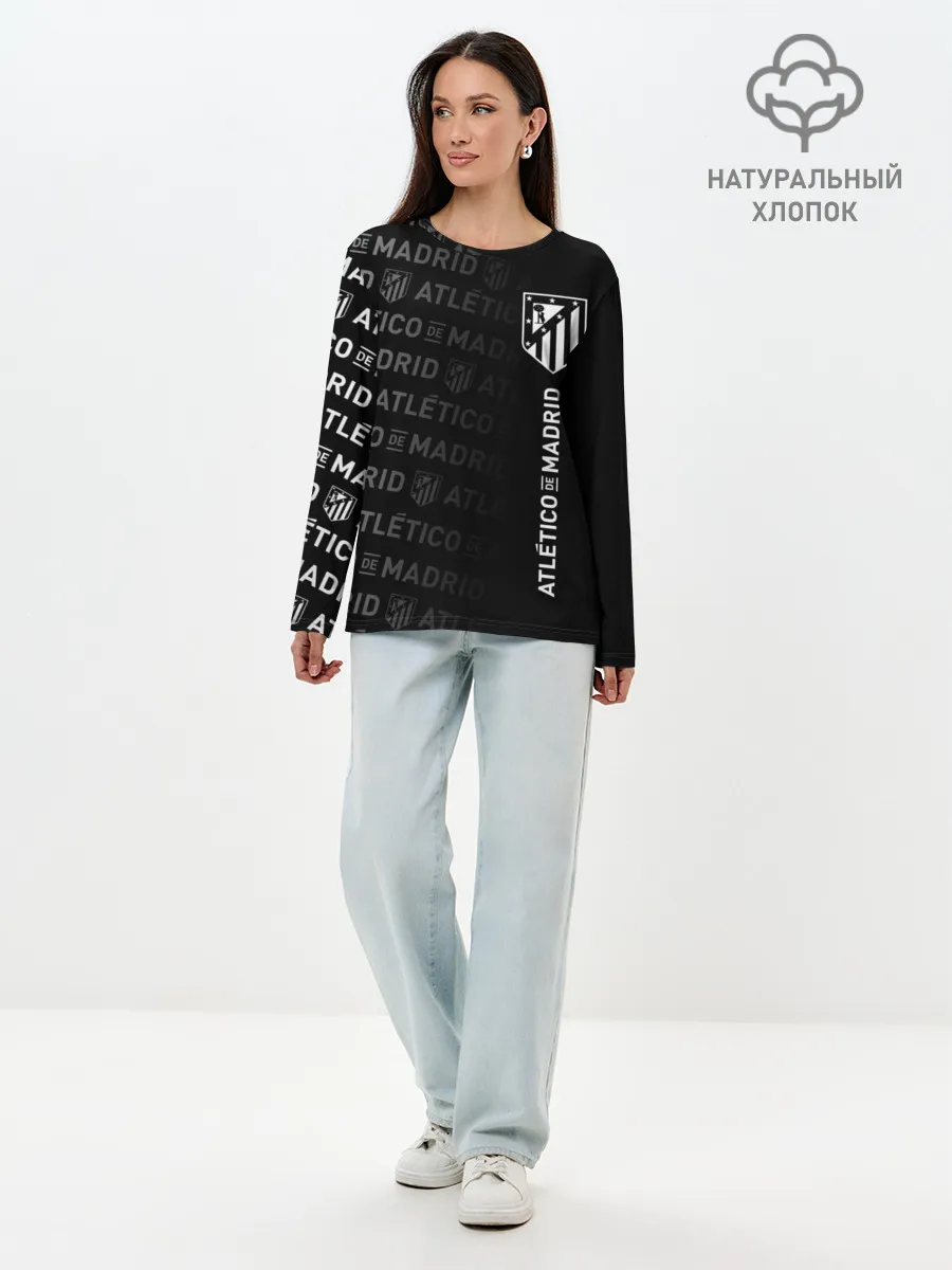 Лонгслив женский. Хлопок / ATLETICO DE MADRID / АТЛЕТИКО