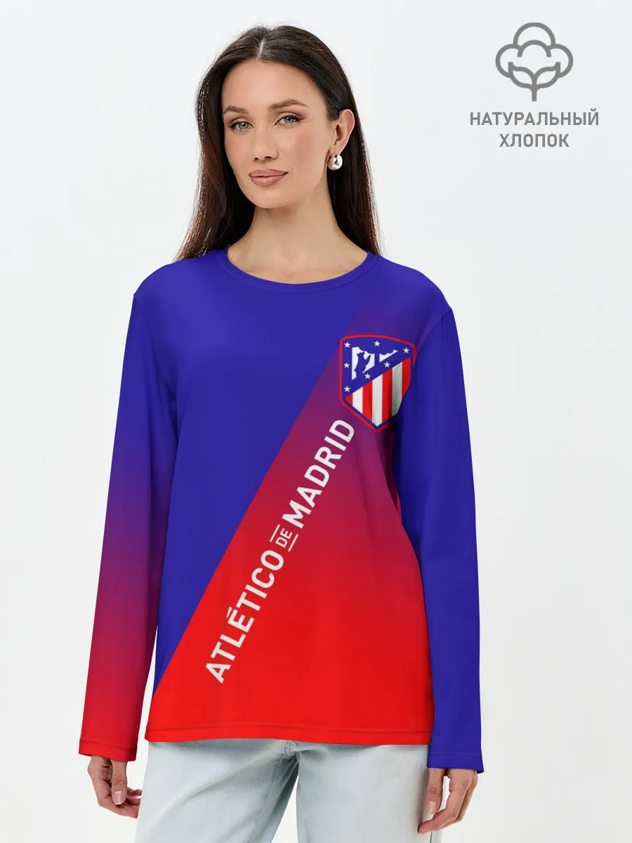 Лонгслив женский. Хлопок / ATLETICO DE MADRID / АТЛЕТИКО