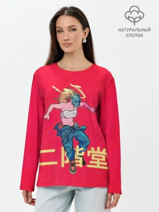 Лонгслив женский. Хлопок / Никадо