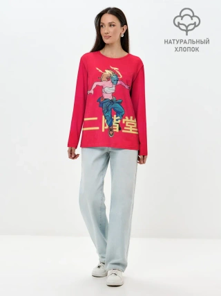 Лонгслив женский. Хлопок / Никадо