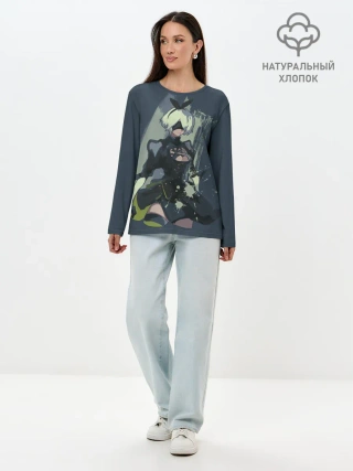 Лонгслив женский. Хлопок / nier automata