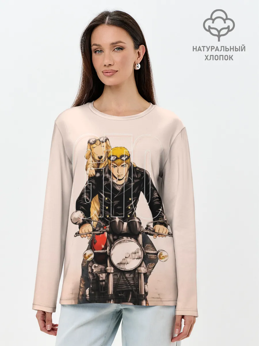 Лонгслив женский. Хлопок / Онидзука GTO