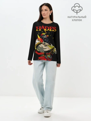 Лонгслив женский. Хлопок / Hades