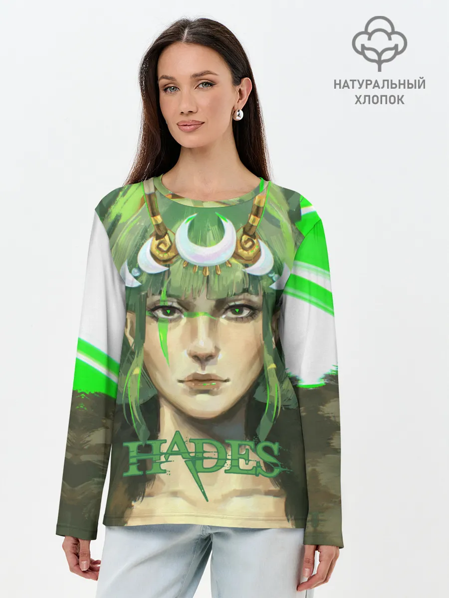Лонгслив женский. Хлопок / Hades Artemis
