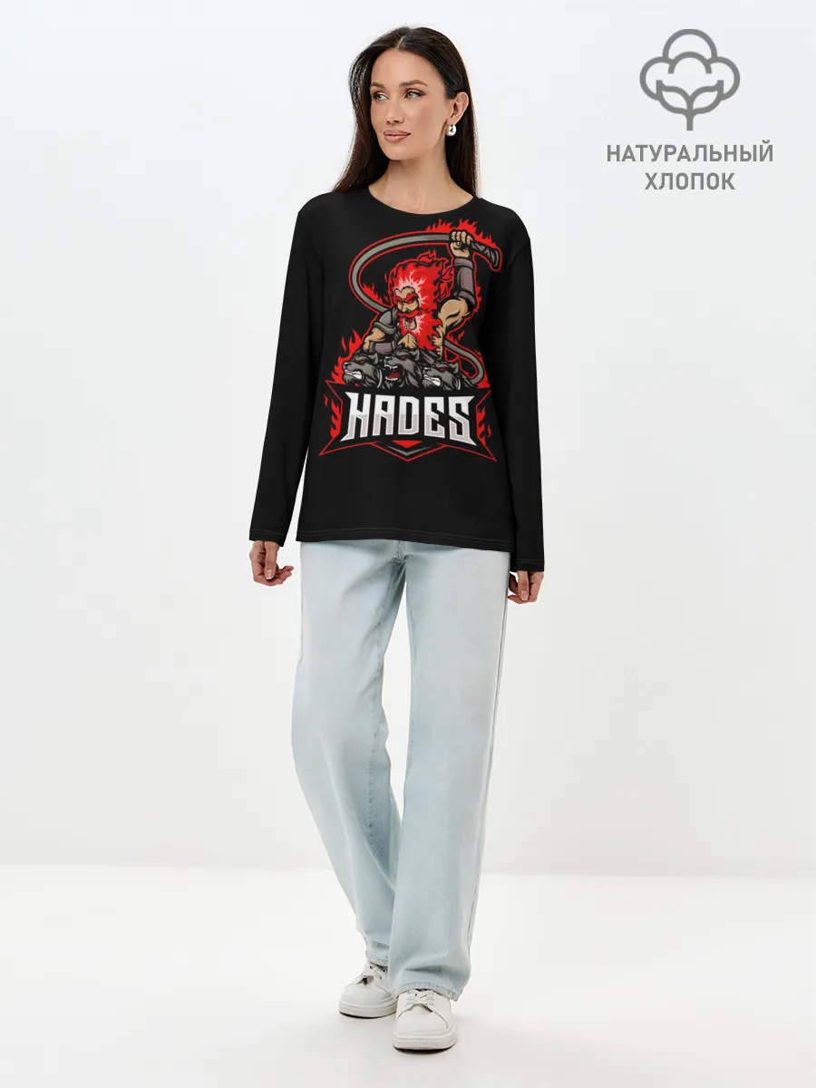 Лонгслив женский. Хлопок / Hades