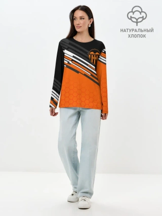 Лонгслив женский. Хлопок / ФК ВАЛЕНСИЯ / SPORT / СПОРТ