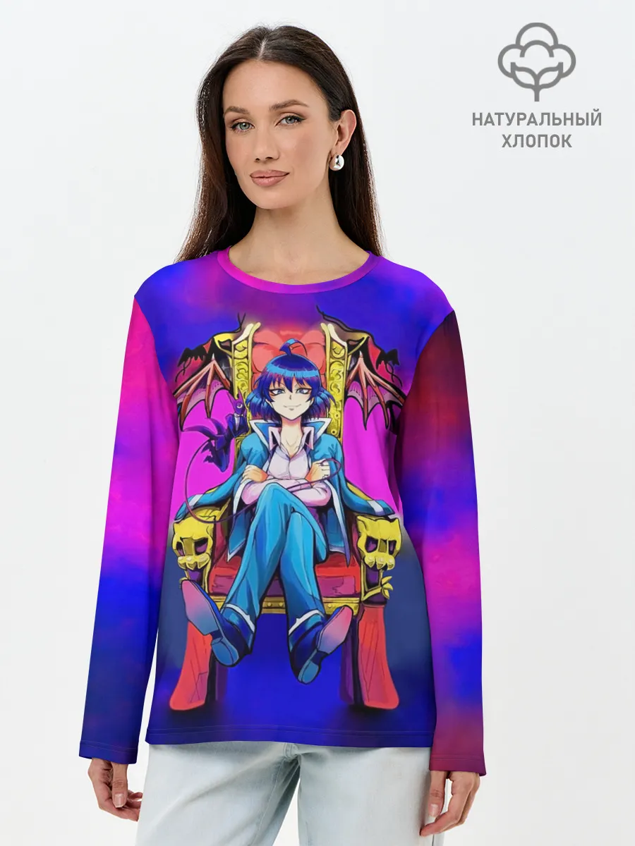 Лонгслив женский. Хлопок / Добро пожаловать в ад, Ирума