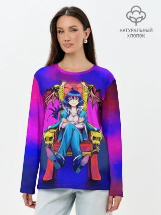 Лонгслив женский. Хлопок / Добро пожаловать в ад, Ирума