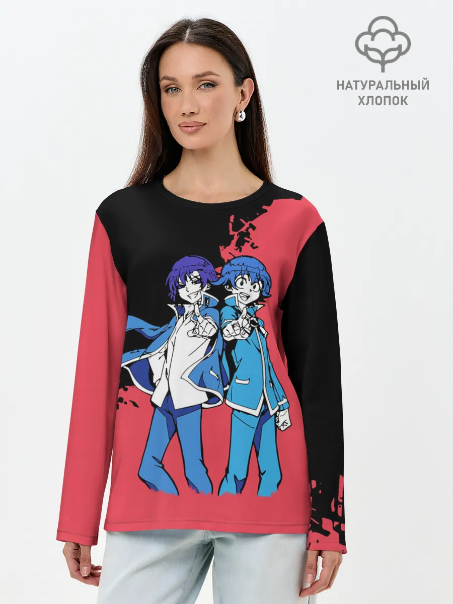 Лонгслив женский. Хлопок / Добро пожаловать в ад, Ирума