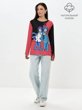 Лонгслив женский. Хлопок / Добро пожаловать в ад, Ирума