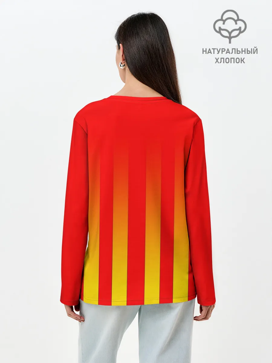 Лонгслив женский. Хлопок / FC VALENCIA / ФК ВАЛЕНСИЯ