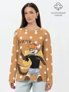 Лонгслив женский. Хлопок / Furry fox guy