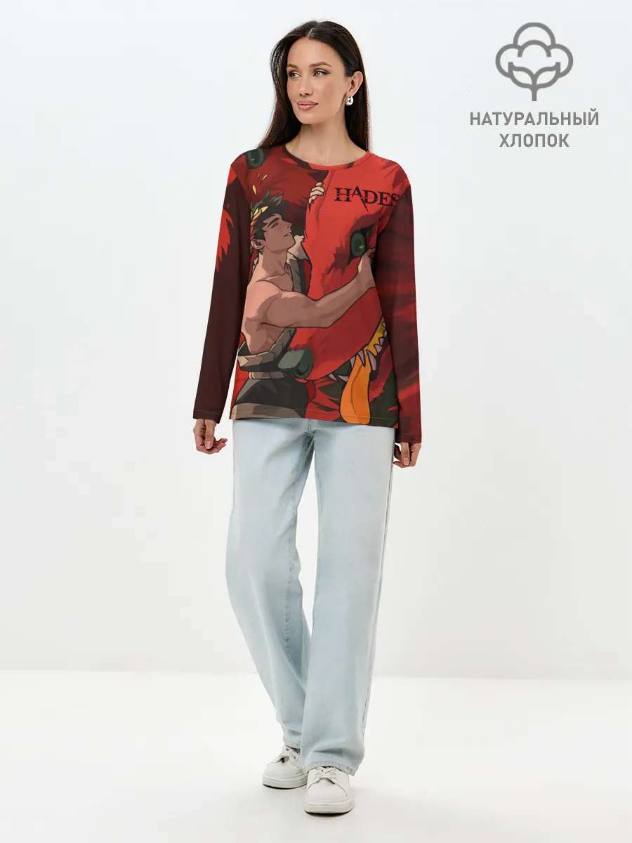 Лонгслив женский. Хлопок / Hades Zagreus