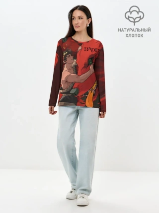 Лонгслив женский. Хлопок / Hades Zagreus