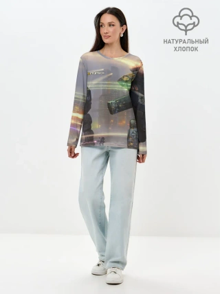 Лонгслив женский. Хлопок / Боевая техника