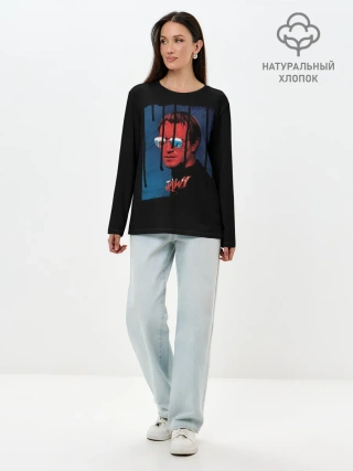 Лонгслив женский. Хлопок / Jaws