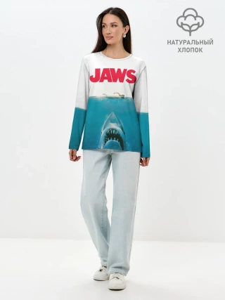 Лонгслив женский. Хлопок / Jaws 1975
