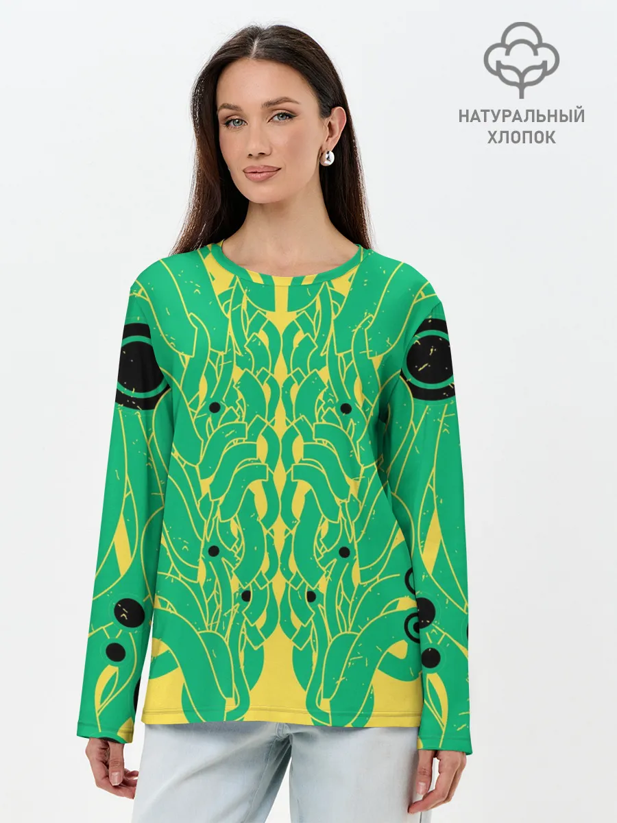 Лонгслив женский. Хлопок / Пришелиц