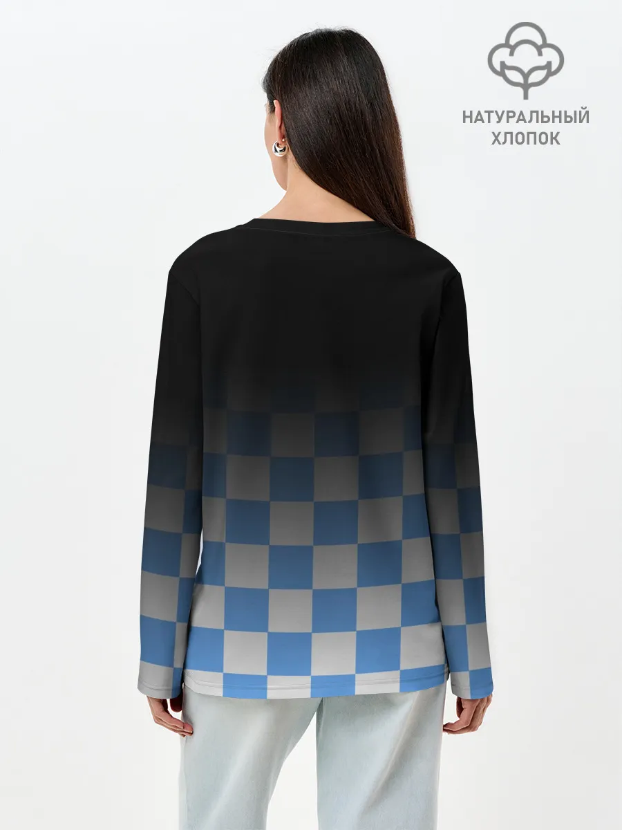 Лонгслив женский. Хлопок / МАНЧЕСТЕР СИТИ / МАНЧЕСТЕР