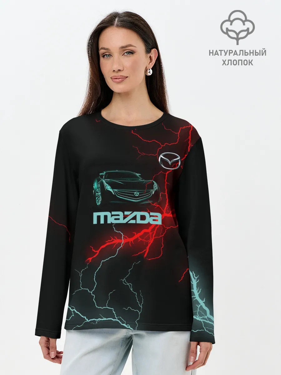 Лонгслив женский. Хлопок / Mazda