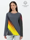 Лонгслив женский. Хлопок / Gray Yellow Style