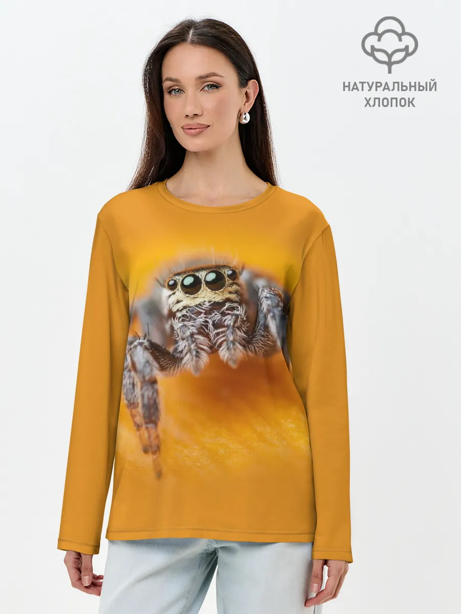 Лонгслив женский. Хлопок / ПАУК / SPIDER