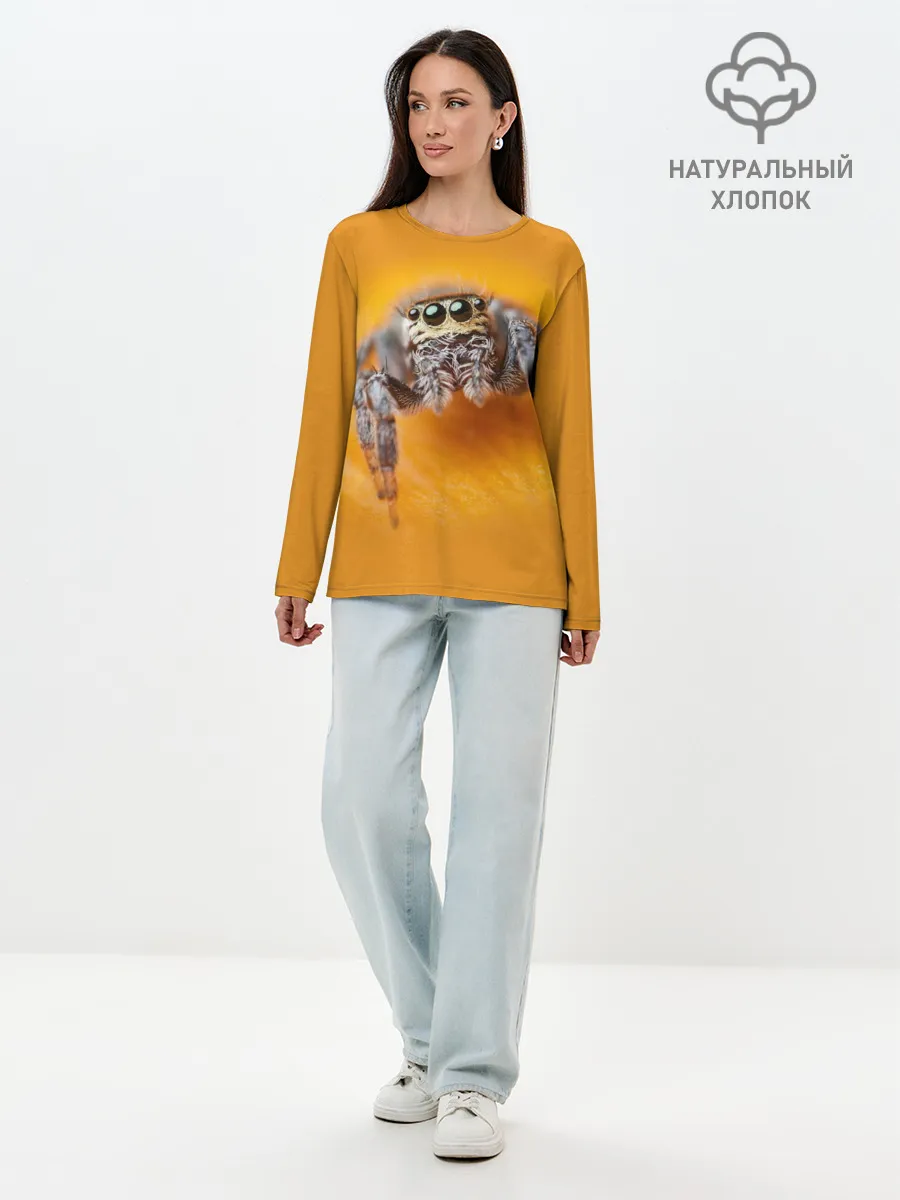 Лонгслив женский. Хлопок / ПАУК / SPIDER