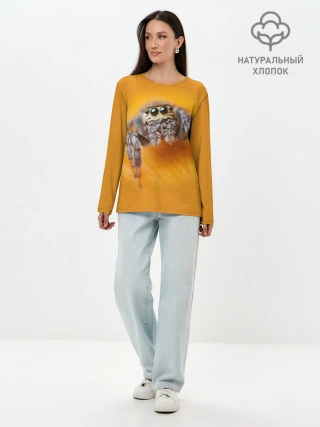 Лонгслив женский. Хлопок / ПАУК / SPIDER