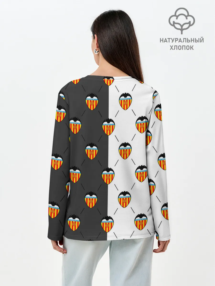 Лонгслив женский. Хлопок / FC VALENCIA / ФК ВАЛЕНСИЯ