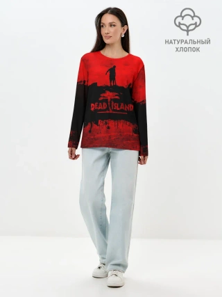 Лонгслив женский. Хлопок / Island of blood