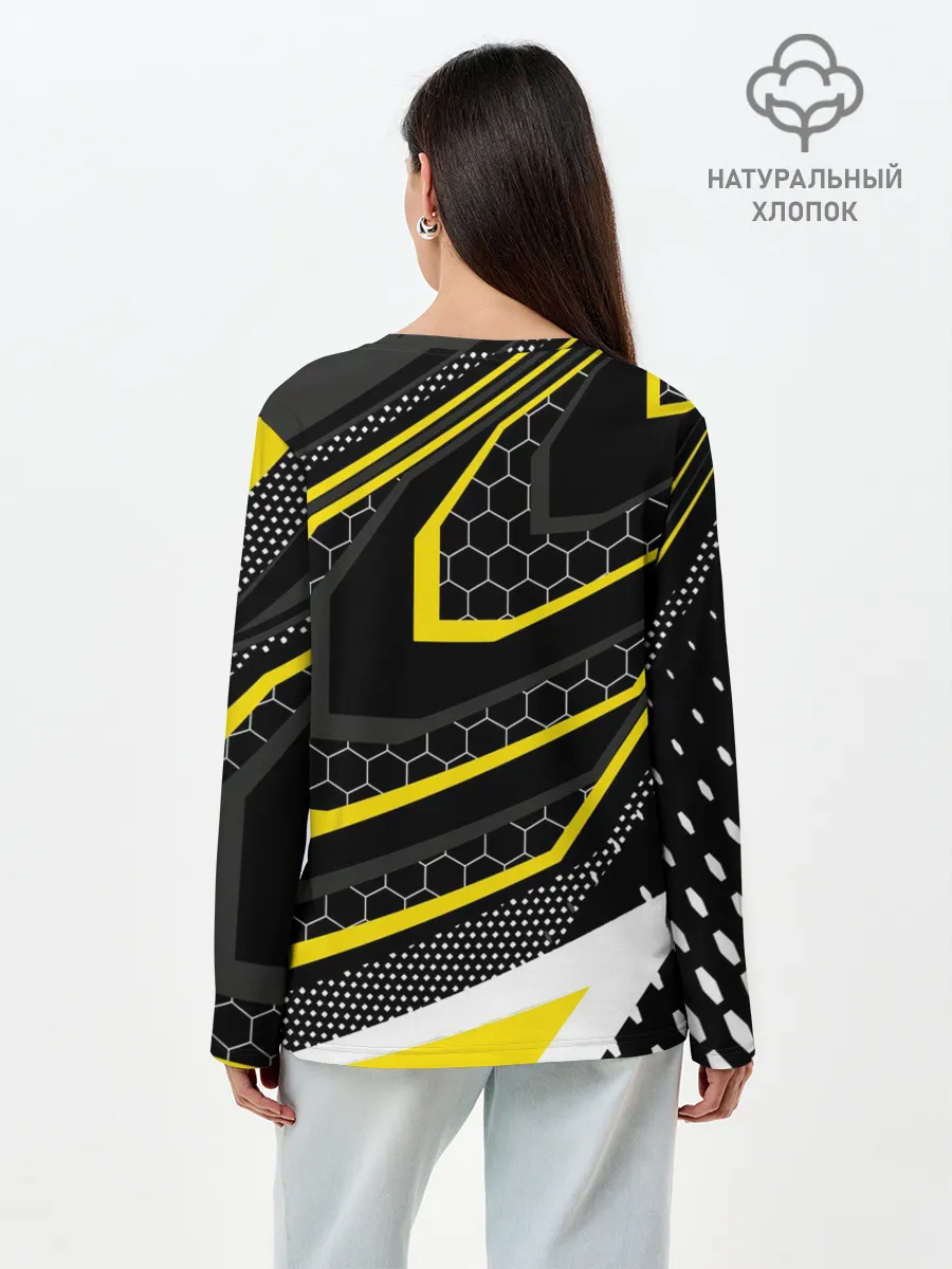 Лонгслив женский. Хлопок / ФК БОРУССИЯ / FC BORUSSIA