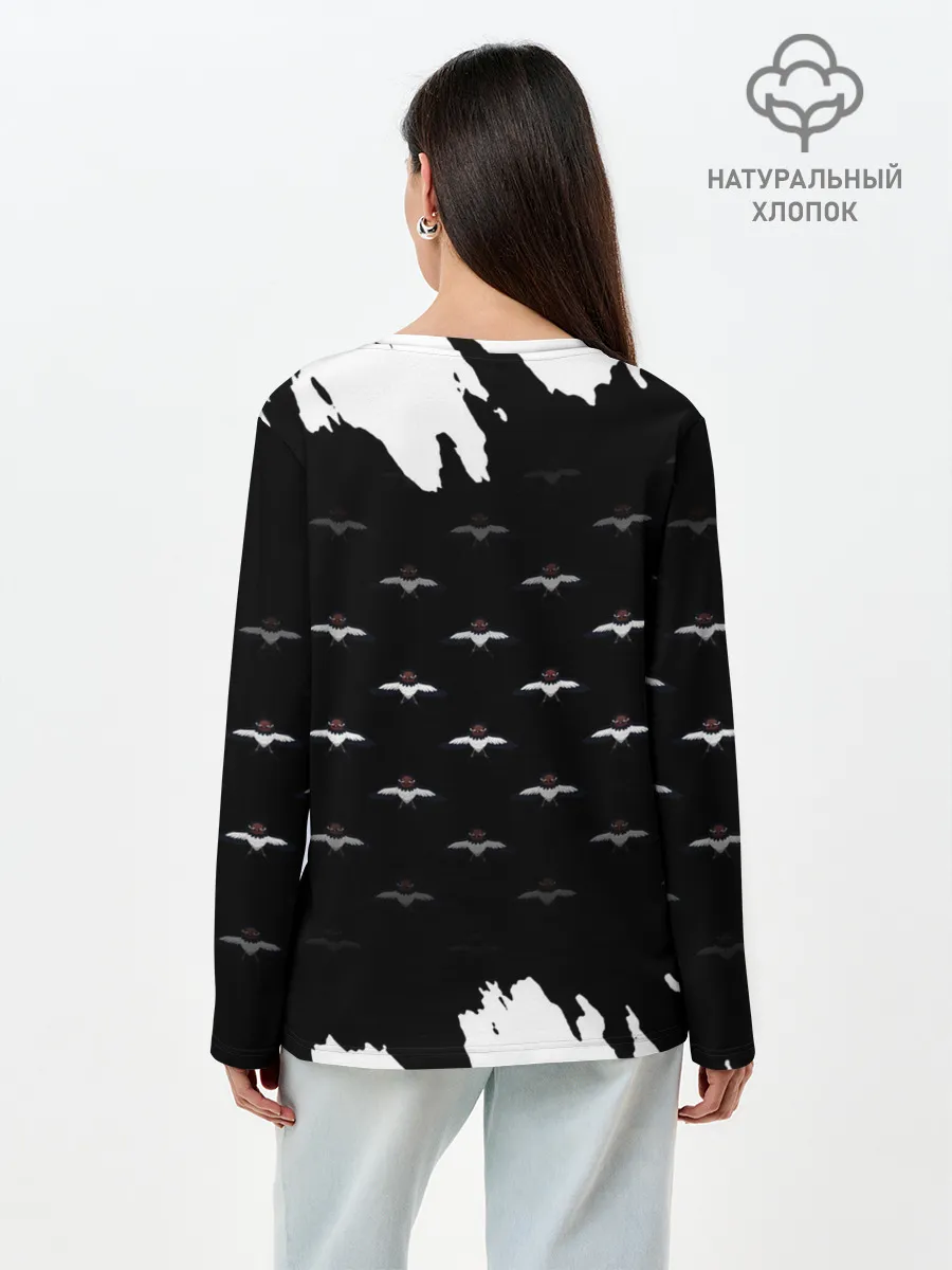 Лонгслив женский. Хлопок / ZORA COOL MASKED JERK