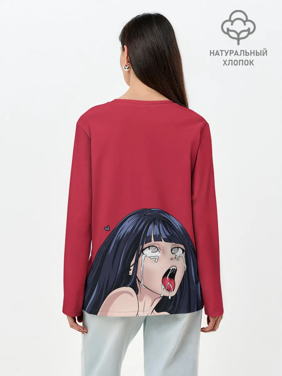 Лонгслив женский. Хлопок / ХИНАТА АХЕГАО | AHEGAO