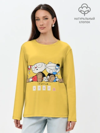 Лонгслив женский. Хлопок / Loading Cup