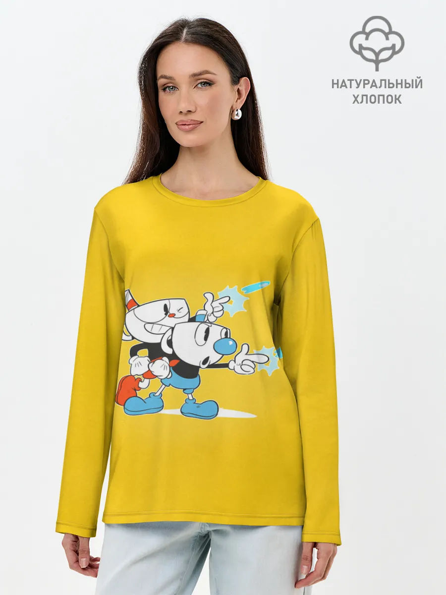 Лонгслив женский. Хлопок / Cupower