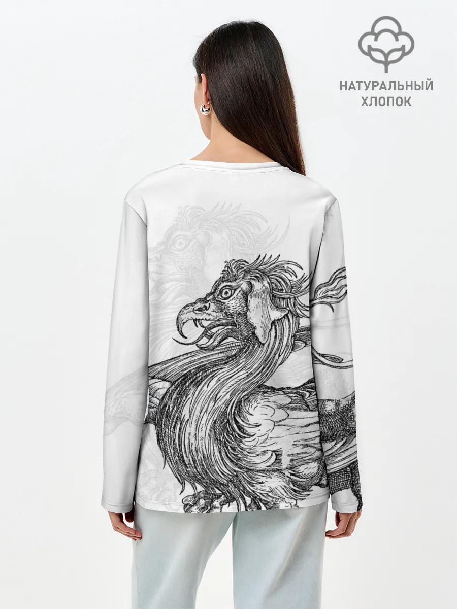 Лонгслив женский. Хлопок / Грифон