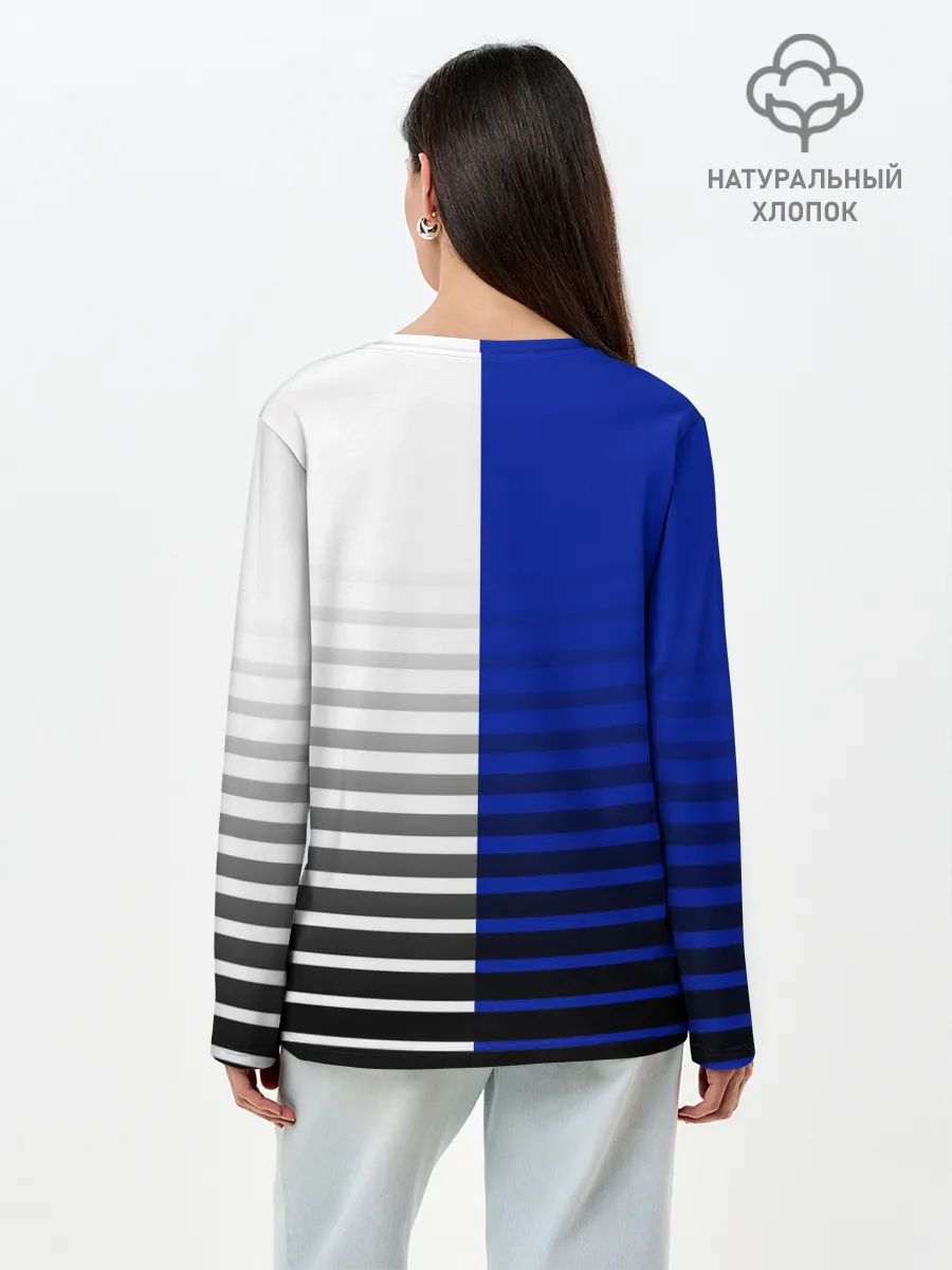 Лонгслив женский. Хлопок / ИНТЕР МИЛАН / INTER MILAN